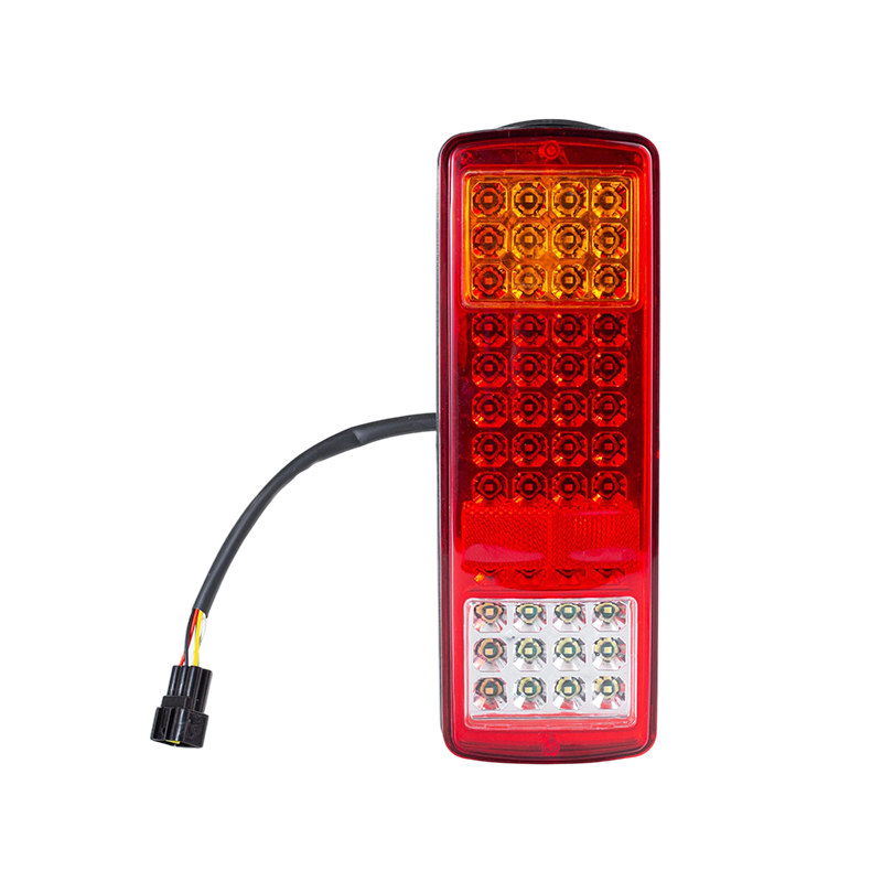 FLDJ-SSWD-002 IP55 6W DC12-24V 3-barevné integrované zadní zadní světlo LED (směrovka + obrysové světlo + zpětné světlo)