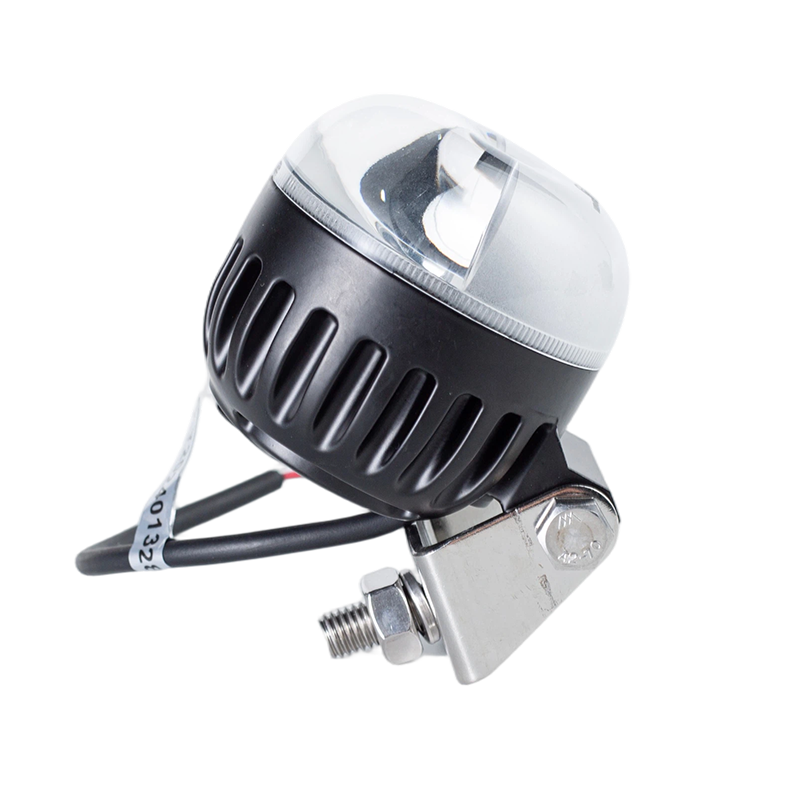 IP67 5W DC9-80V kulatý vysokozdvižný vozík s červeným/modrým paprskem Výstražná kontrolka nebezpečné oblasti